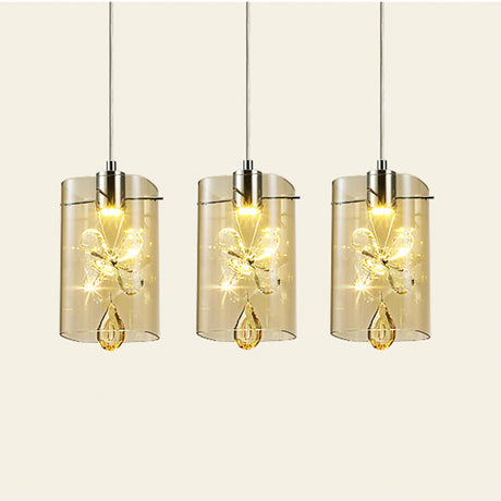 LUMINARIO COLGANTE DE CRISTAL 3X4W ACABADO CROMOADO  STRATTO *** HA. LUMI ***