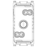 CUBRETECLA SIMBOLO LUZ 1 MOD. L4915AN LIVING Y LIGHT