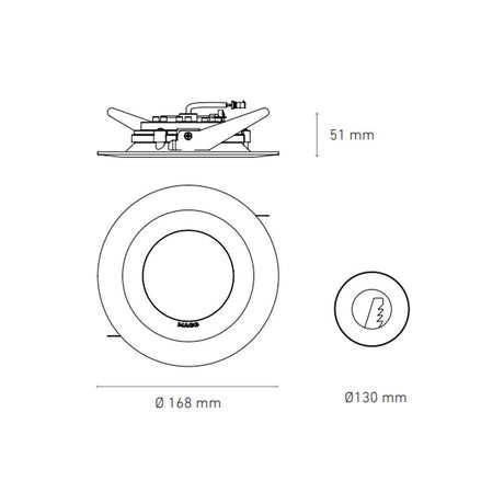 DOWNLIGHT LED EMPOTRAR 15W/100-305V. BLANCO M1400 3000K LUZ CALIDA 1140LM ELECTROMAG