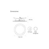 DOWNLIGHT LED EMPOTRAR LUNA 9 SSD 9W/105-140V. BLANCO 6000K LUZ DE DIA ELECTROMAG