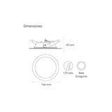 DOWNLIGHT LED EMPOTRAR LUNA 9 SSD 9W/105-140V. BLANCO 6000K LUZ DE DIA ELECTROMAG