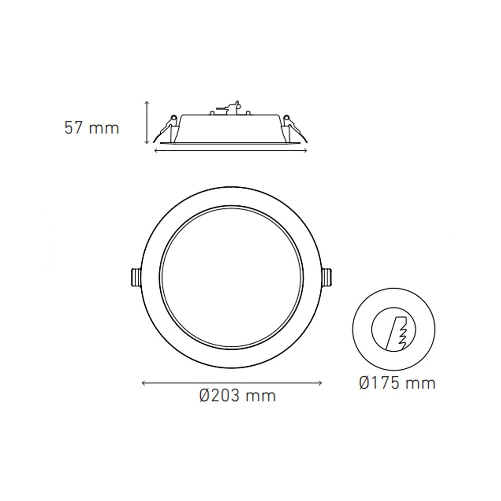 LUNA 16 SS 127V AFP 3000K BCO *** SOBRE PEDIDO ***