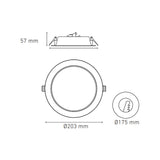 LUNA 16 SS 127V AFP 3000K BCO *** SOBRE PEDIDO ***