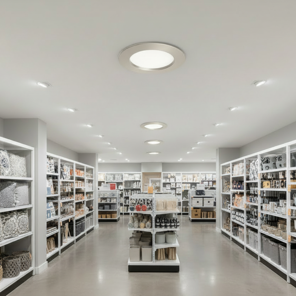 DOWNLIGHT LED EMPOTRAR LUNA 6 SSD 6.5W/105-140V. NIQUEL SATIN 4000K LUZ NEUTRA ELECTROMAG