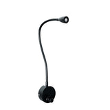 LUMINARIO LED SOBREPONER MURO SWAN II 1.7W/100-240V. APAGADOR Y BRAZO METALICO FLEXIBLE ANODIZADO 4000K LUZ NEUTRA ELECTROMAG