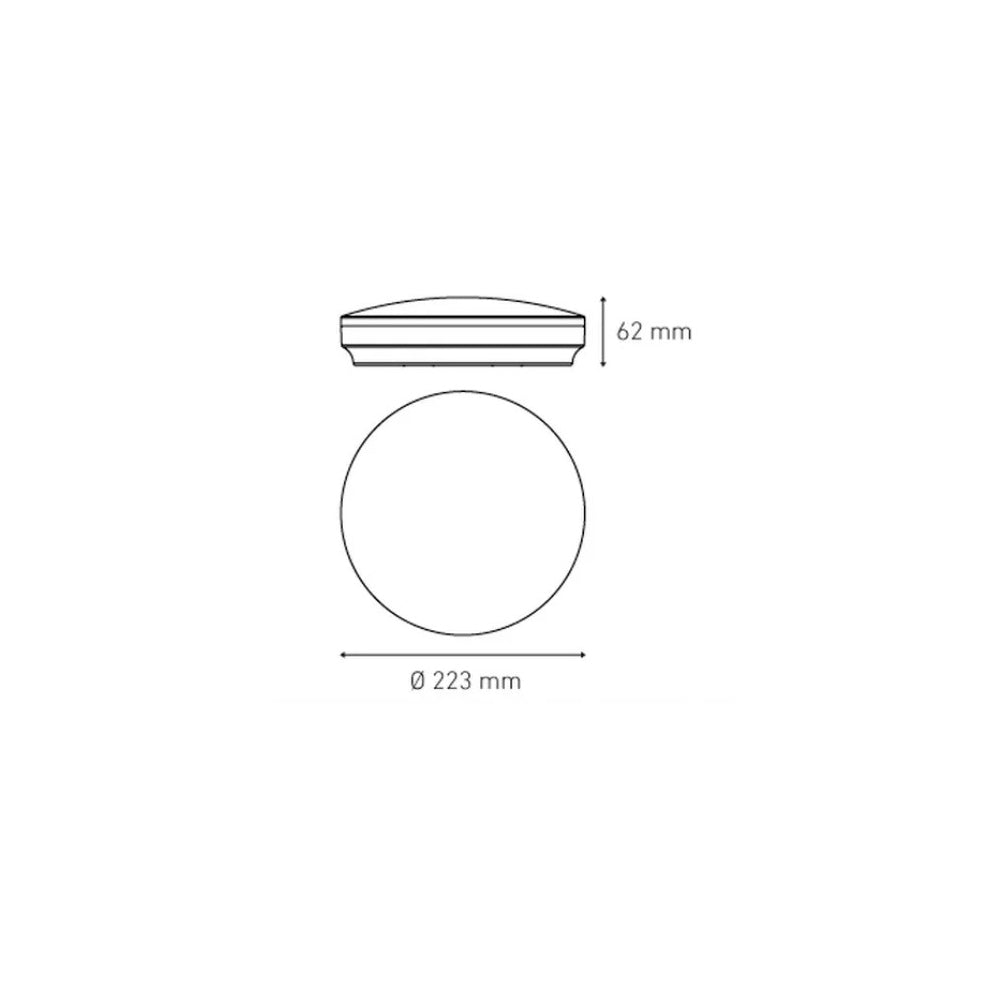 LUMINARIO LED SOBREPONER CL200 14W/100-240V. CHOCOLATE 6000K LUZ DE DIA ELECTROMAG