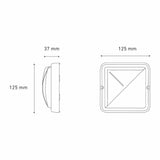 LUMINARIO LED SOBREPONER CEILING 125 PRISMA 4W/100-240V. BLANCO 3000K LUZ CALIDA ELECTROMAG ***HAE 2024***