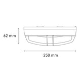 LUMINARIO LED SOBREPONER CEILING 125 REJILLA 4W/100-240V. BLANCO 3000K LUZ CALIDA ELECTROMAG ***HAE 2024***