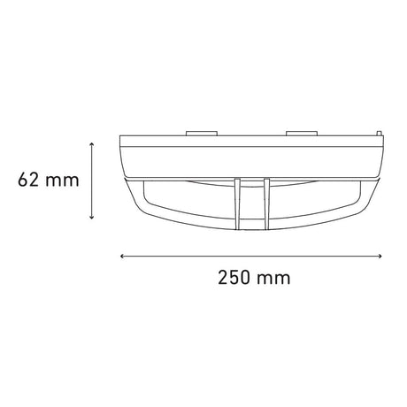 LUMINARIO LED SOBREPONER CEILING 125 REJILLA 4W/100-240V. BLANCO 3000K LUZ CALIDA ELECTROMAG ***HAE 2024***