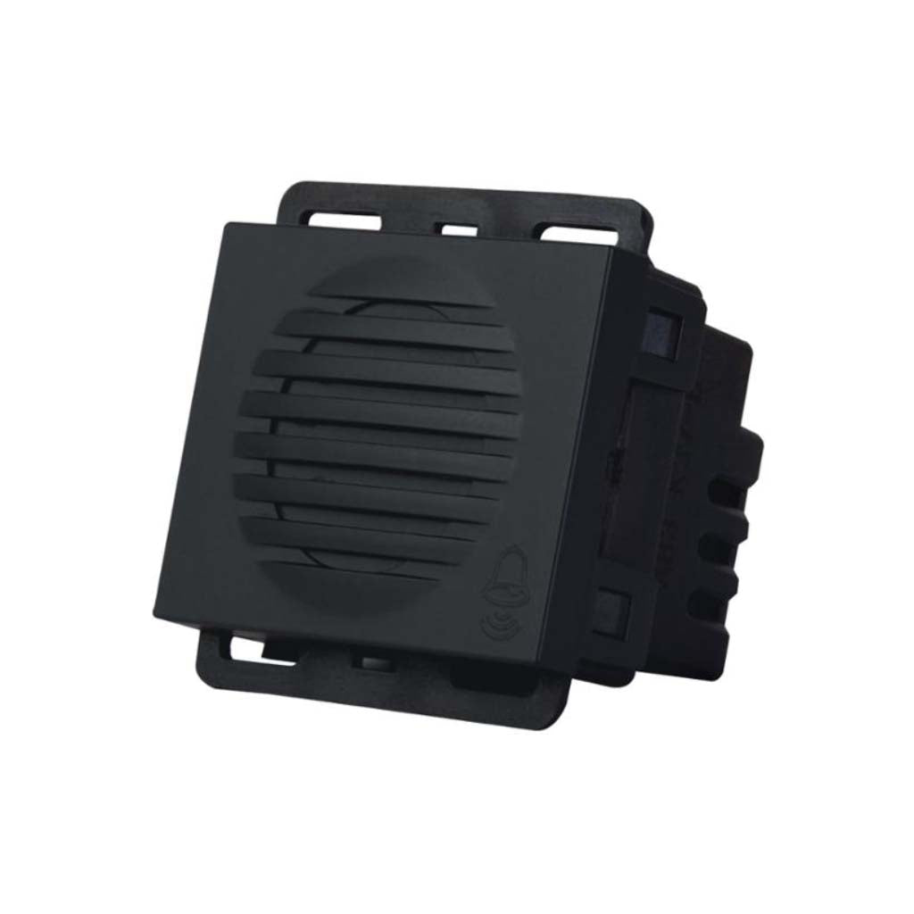 MODULO TIMBRE STALO & KRISTALO 2/3 NEGRO MATE 1W 120VAC 50/60HZ