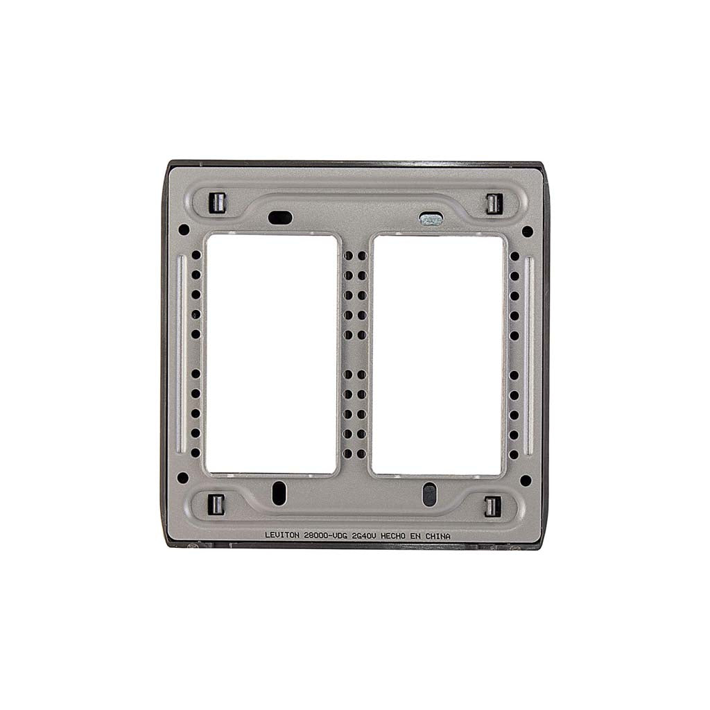PLACA ACERO STALO P/6 MODULOS 1/3 VERTICAL