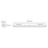 LUMINARIO SELLADO LED GAMMA TOT 600 15W/100-305V. OPALINA 6000K LUZ DE DIA ELECTROMAG