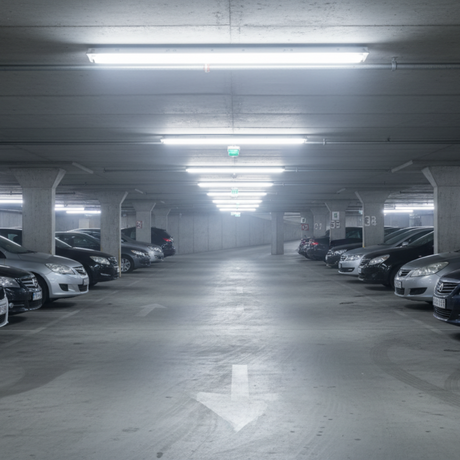 LUMINARIO SELLADO LED GAMMA 1200 30 30W/100-305V. OPALINA CON SENSOR DE MOVIMIENTO 6000K LUZ DE DIA ELECTROMAG
