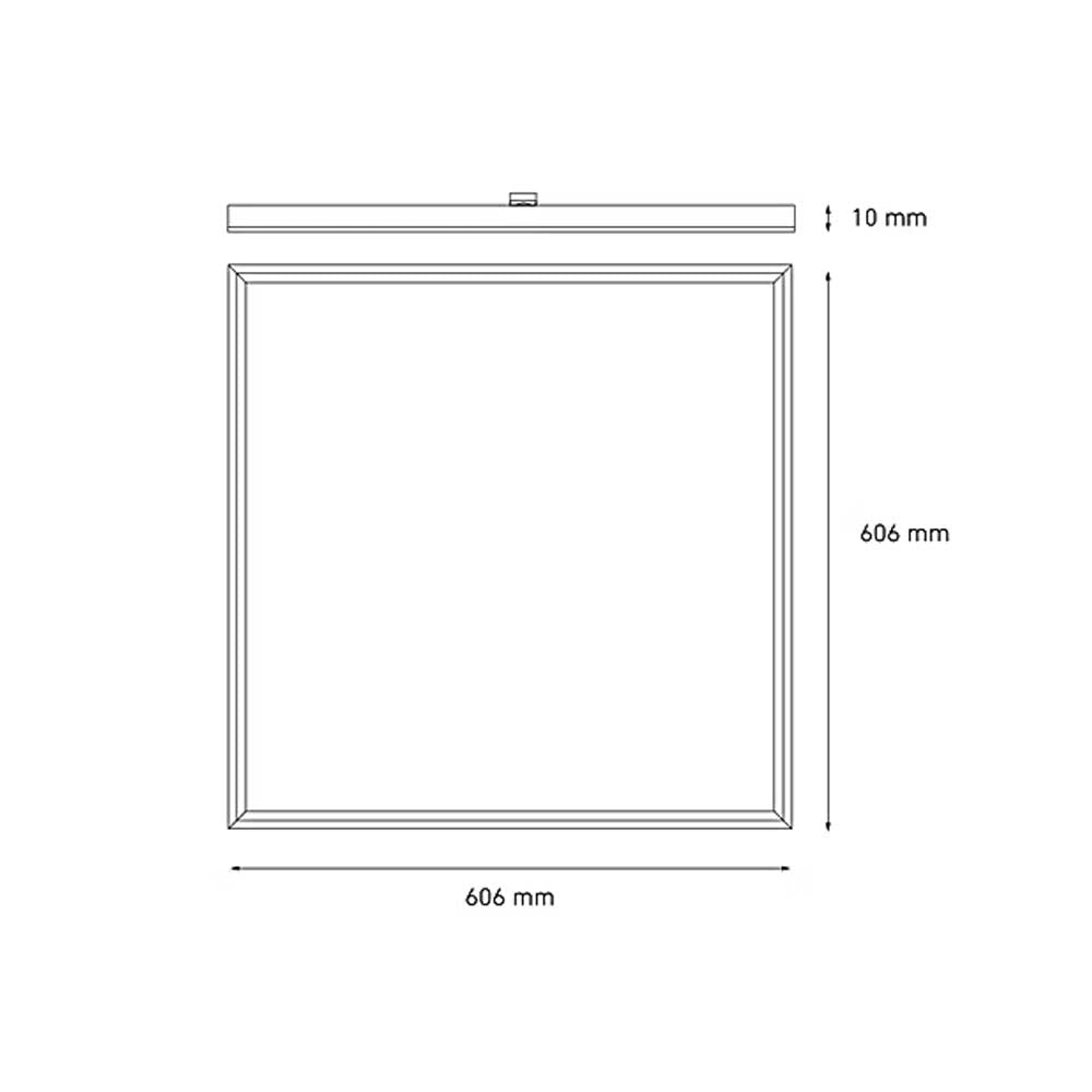 LUMINARIA CUBIC LED 60X60 V3 31W/ 100-305V. LUZ FRIA 4000K ELECTROMAG