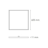 PANEL 60X60 34W 100-305V AFP 6000K BLANCO *** HAE ***