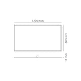 LUMINARIA PANEL LED 60X120 EMPOTRAR/SUSPENDER 64W/100-240V. LUZ DE DIA 6500K. ELECTROMAG ***EXHIBIDO***
