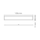 PANEL LED EMPOTRAR/SUSPENDER 34W/100-240V. 30X120 STD BLANCO 3000K LUZ CALIDA ELECTROMAG