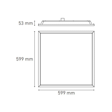 LUMINARIA CUBIC LED 60X60 32W/100-305V. AFP LUZ FRIA 4000K BLANCO ELECTROMAG ***HAE 2024***