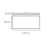 LUMINARIA CUBIC SOFT 60X120 V4 60W/100-240V. LUZ FRIA 4000K BLANCO ELECTROMAG