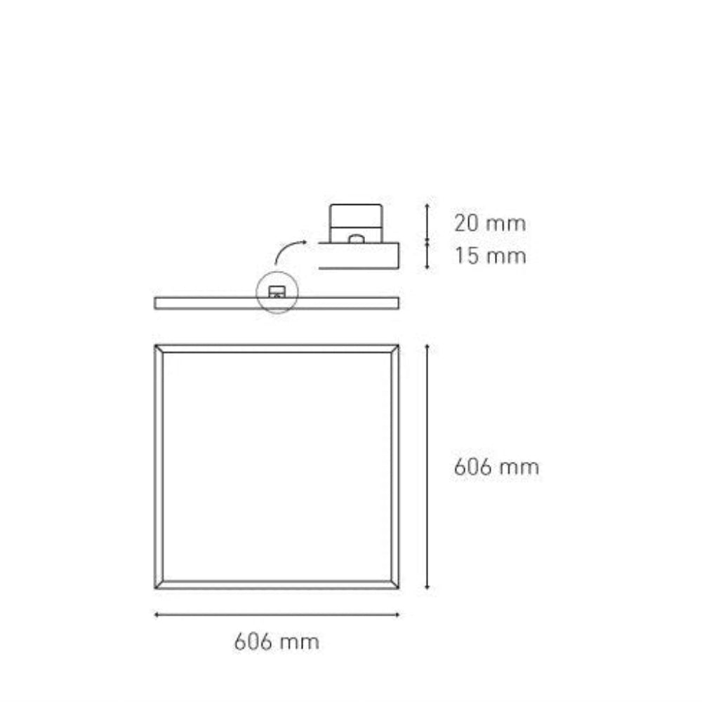 PANEL E 60X60 33W 90-140V 6000K BC MCA ELECTROMAG *** HAE ***