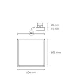 PANEL E 60X60 33W 90-140V 6000K BC MCA ELECTROMAG *** HAE ***