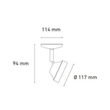 LUMINARIO LED CANOPE ALPHA II NEGRO ELECTROMAG ***HAE 2024***