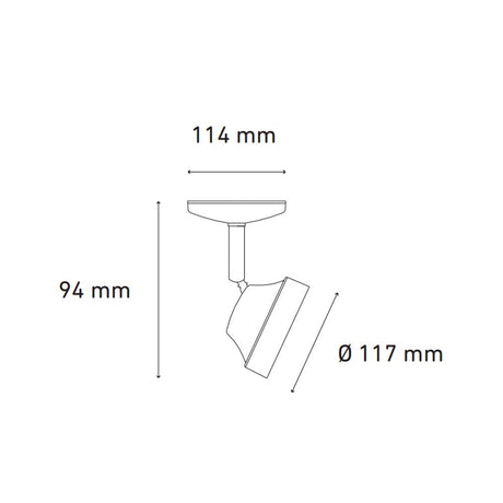 LUMINARIO LED CANOPE ALPHA II NEGRO ELECTROMAG ***HAE 2024***