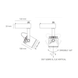 LUMINARIO LED RIEL 29W/100-305V. 24 C30-R BLANCO 3000K LUZ CALIDA ELECTROMAG