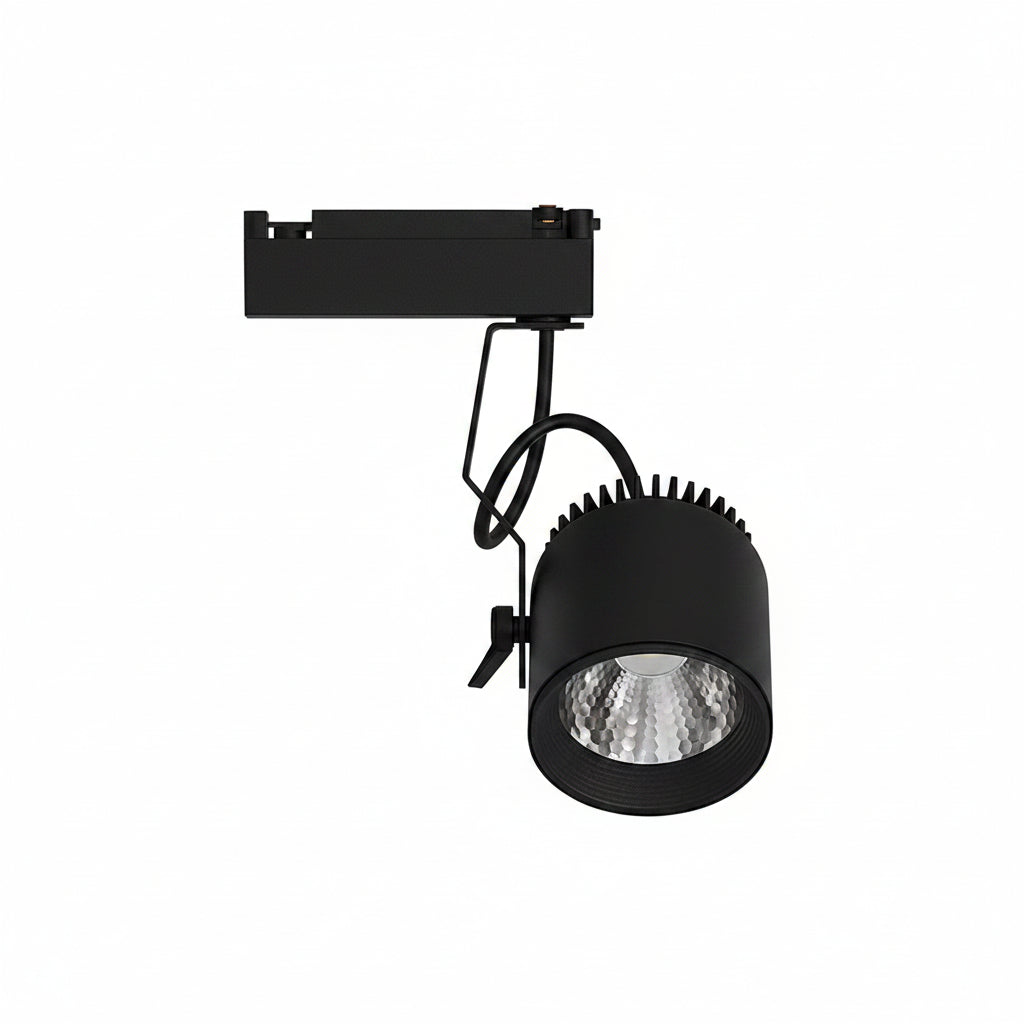 LUMINARIO LED RIEL 12W/100-305V. 45 C12-R NEGRO 4000K LUZ NEUTRA ELECTROMAG