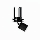 LUMINARIO LED EMPOTRAR 12W/100-305V. 24 C12-E NEGRO 4000K LUZ NEUTRA ELECTROMAG