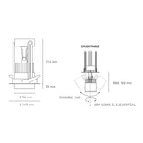 PROYECTOR EMPOTRADO LED C20 E 20W 100-305V 24 30K BLANCO ELECTROMAG