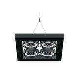 LUMINARIO ALPHA SUSPENDIDO IV LED NEGRO *** NO INCLUYE LAMPARA *** ELECTROMAG