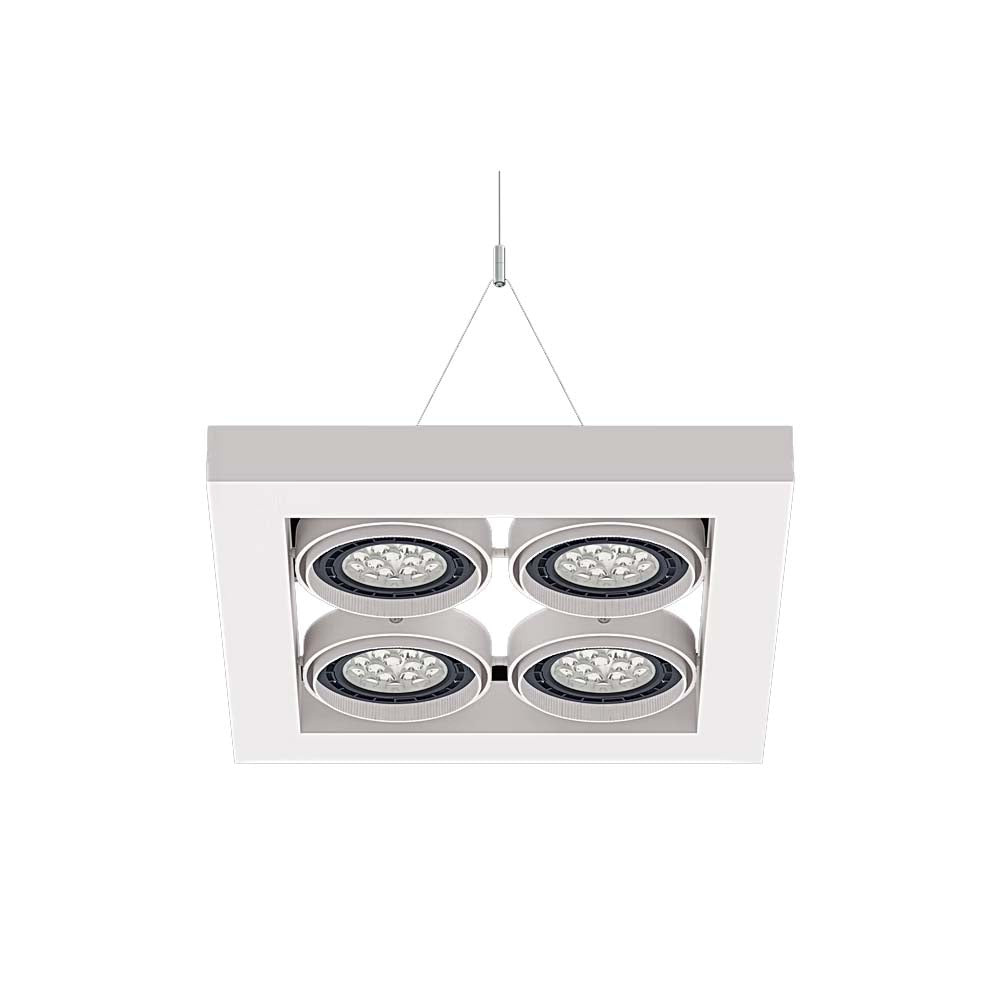 LUMINARIO ALPHA SUSPENDIDO IV LED BLANCO *** NO INCLUYE LAMPARA *** ELECTROMAG