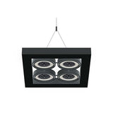LUMINARIO ALPHA SUSPENDIDO IV LED NEGRO *** NO INCLUYE LAMPARA *** ELECTROMAG