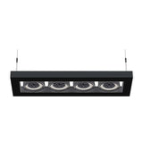 LUMINARIO ALPHA SUSPENDIDO IV L LED NEGRO *** NO INCLUYE LAMPARA *** ELECTROMAG