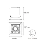 LUMINARIO LED DOWNLIGHT POINTS MINI I 8.8W/100-240V. 15 BLANCO 3000K LUZ CALIDA ELECTROMAG
