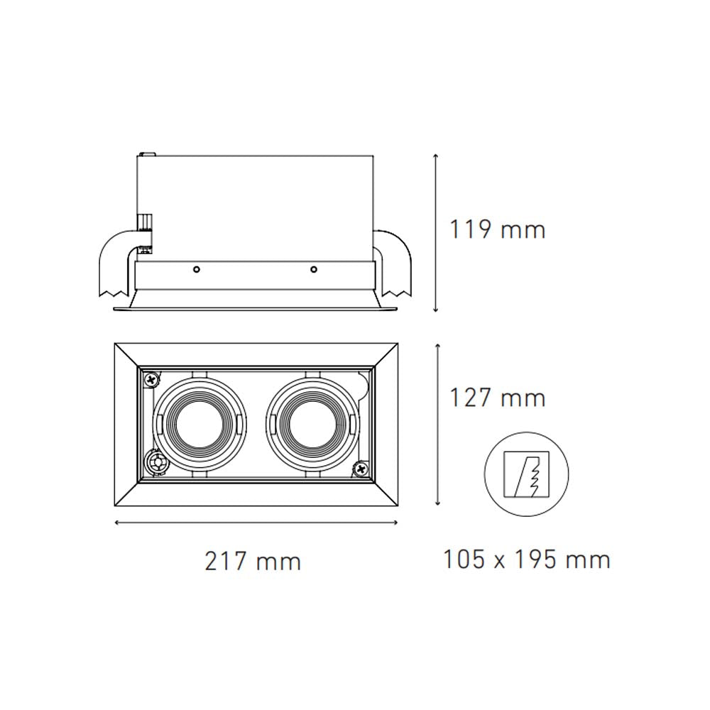LUMINARIO LED DOWNLIGHT POINTS MINI II 17W/100-240V. 15 BLANCO 3000K LUZ CALIDA ELECTROMAG
