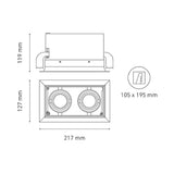 LUMINARIO POINTS MINI II 100-240V 40K NG