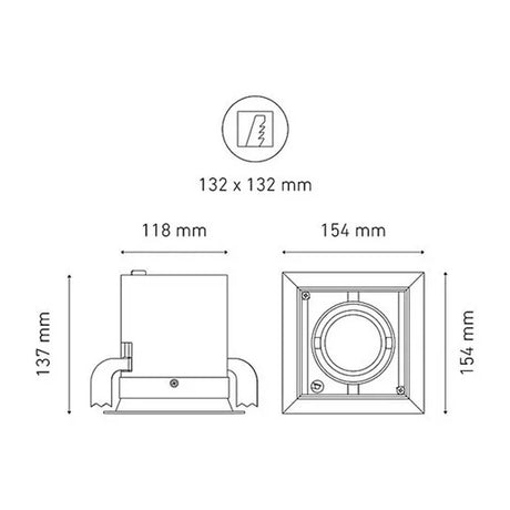 LUMINARIA POINTS MP I ATENUABLE 100-140V. 15 LUZ NEUTRA 3000K BLANCO ELECTROMAG *** SOBRE PEDIDO ***