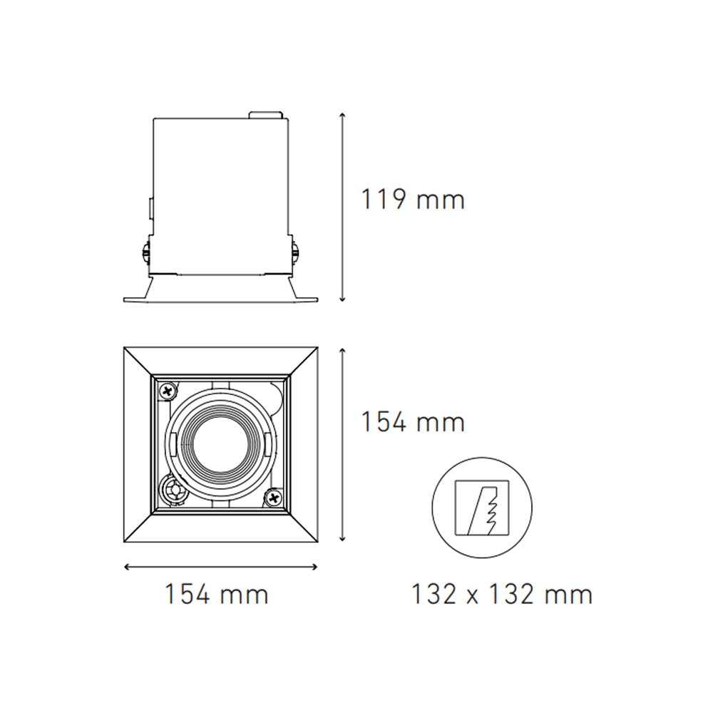 LUMINARIA POINTS MP I ATENUABLE 100-140V. 25 LUZ NEUTRA 3000K BLANCO ELECTROMAG *** SOBRE PEDIDO *** ***HAE 2024***