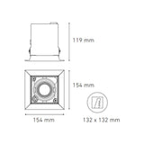 LUMINARIA POINTS MP I ATENUABLE 100-140V. 25 LUZ NEUTRA 3000K BLANCO ELECTROMAG *** SOBRE PEDIDO *** ***HAE 2024***