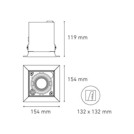 LUMINARIA POINTS MP I ATENUABLE 100-140V. 25 LUZ NEUTRA 3000K BLANCO ELECTROMAG *** SOBRE PEDIDO *** ***HAE 2024***
