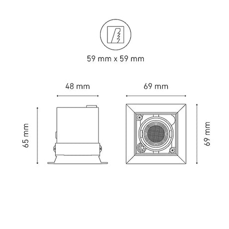 LUMINARIO POINTS MICRO I 100-240V AF 40 3000K BC ELECTROMAG