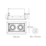 LUMINARIO LED DOWNLIGHT POINTS MICRO II 9W/100-140V. NEGRO 4000K LUZ NEUTRA ELECTROMAG