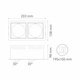 LUMINARIO LED EMPOTRAR DOWNLIGHT ISIS II NEGRO GU10 *** NO INCLUYE LAMPARA *** ELECTROMAG