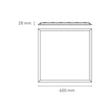 LUMINARIA PANEL SOFT B 60X60 32W/100-140V. LUZ FRIA 4000K. BLANCO ELECTROMAG
