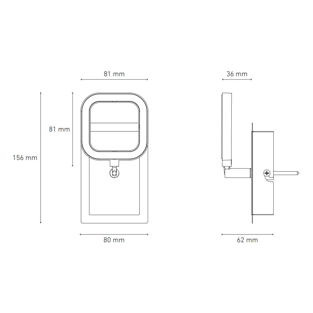 LUMINARIA SOBREPONER A MURO LUZ LED MIRROR ROUND I 4.5W 100-240V BFP 3000K DRIS ACERO *** HAE ***