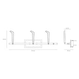 LUMINARIA FINGER III SOBREPONER 100-240V. BFP LUZ DE DIA 6500K GRIS ACERO ELECTROMAG *** SOBRE PEDIDO ***