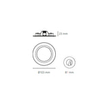 LUMINARIO LED DOWNLIGHT LUNA FLAT RD 6 STD 6W/100-305V. BLANCO 4000K LUZ NEUTRA ELECTROMAG