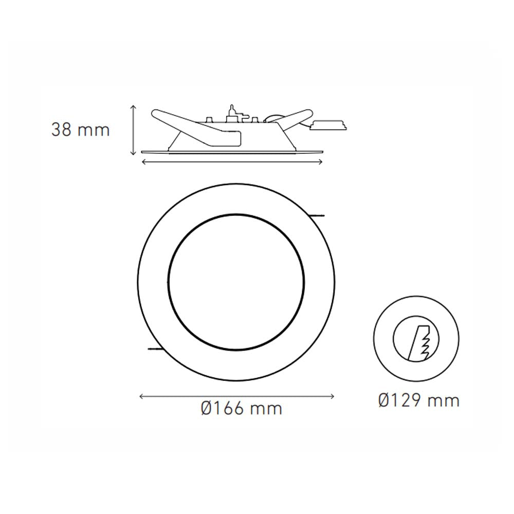 KIT DE 2 LUMINARIAS LUNA 9 E 9W 100-240 VOLTS LUZ BLANCO CALIDO EN COLOR NIQUEL SATINADO ELECTROMAG